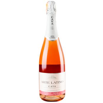 Arte Latino Cava Brut Rose Dry Sparkling Wine 11.5% 0.75l - buy, prices for COSMOS - photo 1