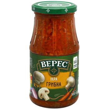 Икра Верес овощная с грибами 500г - купить, цены на КОСМОС - фото 1