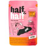 Корм влажный Half&Half Premium с курицей и тыквой в соусе для котят 85г