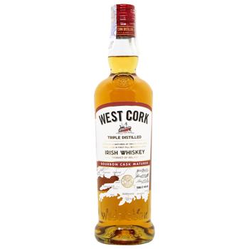 West Cork Whiskey Bourbon Cask 40% 0.7l in tubes