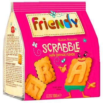 Friendy Scrabble Butter Cookies 100g - buy, prices for Auchan - photo 1