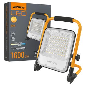 Videx Premium LED VL-F2A-505 50W 5000K 220V Battery Spotlights - buy, prices for - photo 1