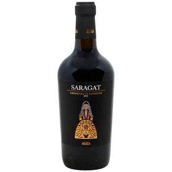 Вино Saragat Cannonau Di Sardegna червоне сухе 13,5% 0,75л