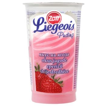 Десерт Zott Liegeois збиті вершки Полуниця 2,5% 175г - купити, ціни на MasterZoo - фото 1