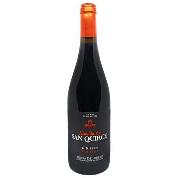 Вино Abadia De San Quirce 6 Meses красное сухое 14% 0,75л