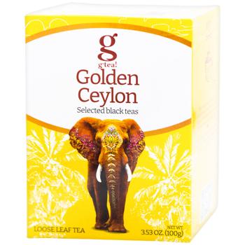 G'tea Golden Ceylon Black Tea 100g - buy, prices for COSMOS - photo 1