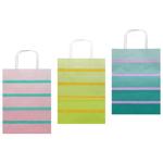 Happycom Kraft Pastel Stripes Gift Bag 16х8х21cm