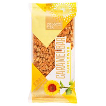 Козинак Zolotoi Vek Caramel Bar подсолнечный 60г