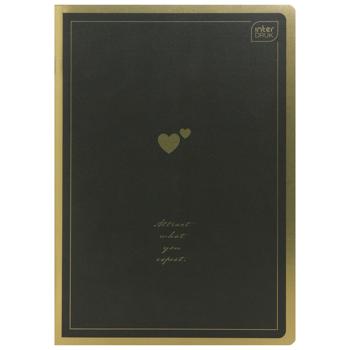 Interdruk Metallic Satin Gold Checkered Notebook A5 60 sheets in Assortment - buy, prices for ULTRAMARKET - photo 3