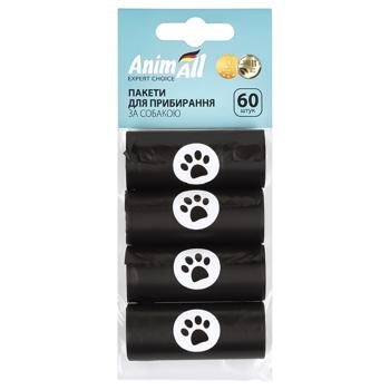 AnimAll Dog Waste Bags 4 Rolls x 15pcs - buy, prices for Auchan - photo 1