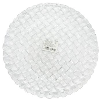 Тарілка Кришталь прозора 25,9*20*2,5см - купити, ціни на Таврія В - фото 1