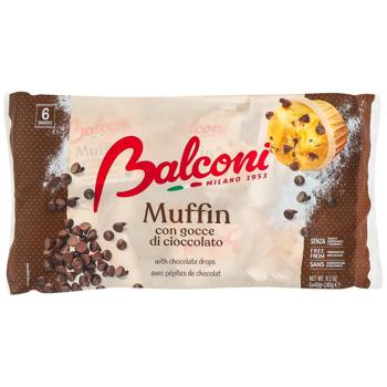 Balconi Muffin with Chocolate Drops 240g - buy, prices for Auchan - photo 1