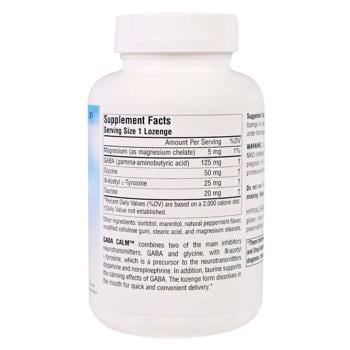 Source Naturals GABA Calm Peppermint Flavored Gamma-Aminobutyric Acid 120 lozenges - buy, prices for Biotus - photo 2