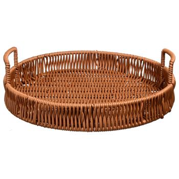 Wicker Fruit Bowl 30.5*4.5cm