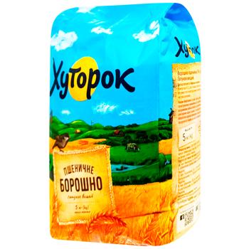 Khutorok Wheat Flour High Grade 5kg - buy, prices for COSMOS - photo 1