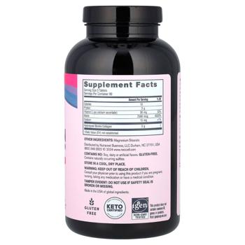 Колаген + вітамін С та біотин, Collagen, + Vitamin C & Biotin, NeoCell, супер, 270 таблеток - купити, ціни на Біотус - фото 2