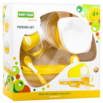 Baby Team Feeding set (plate, bowl, cup, 2 spoons, fork, bib) - buy, prices for METRO - photo 2