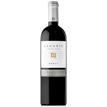Вино Legaris Roble Ribera del Duero красное сухое 14% 0,75л - купить, цены на КОСМОС - фото 1