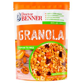 Doctor Benner Granola with Nuts and Honey 300g - buy, prices for EKO Market - photo 1