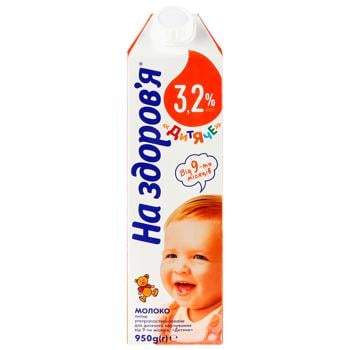 Na Zdorovya Children's Ultrapasteurized Milk 3.2% 950g - buy, prices for Auchan - photo 3