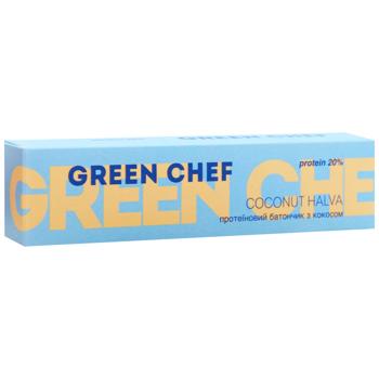 Батончик протеїновий Green Chef Coconut Halva з кокосом 40г - купити, ціни на WINETIME - фото 3