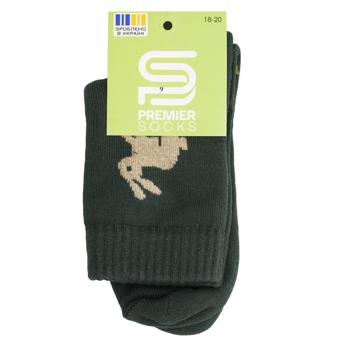 Носки детские Premier Socks махровые с зайчиком р.18-20 хаки