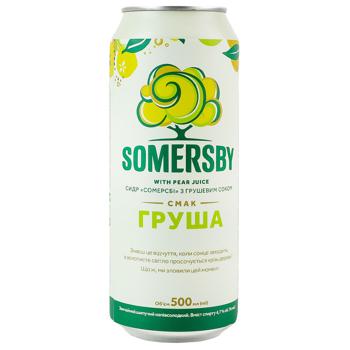 Somersby Cider with Pear Juice 4.7% 0.5l - buy, prices for Chudo Market - photo 1