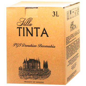 Villa Tinta Riesling White Dry Wine 10-13% 3l - buy, prices for WINETIME - photo 1
