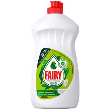 Засіб для миття посуду Fairy Зелене яблуко 500мл - купити, ціни на КОСМОС - фото 1