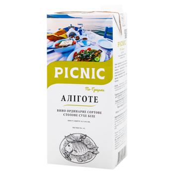 Picnic Greek  Aligote Still White Dry Wine 9.5-14% 1l - buy, prices for EKO Market - photo 1