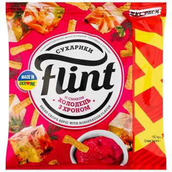 Сухарики Flint Холодець з хроном пшенично-житні 140г - купити, ціни на Епіцентр FOOD - фото 1