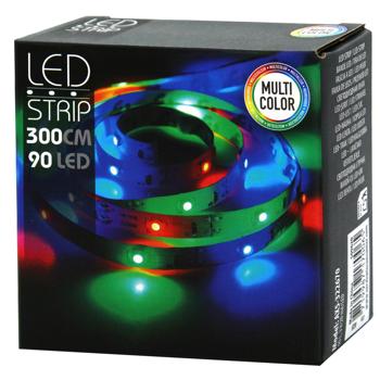 Koopman LED Strip 3xAA 90 LED 3m Multicolor