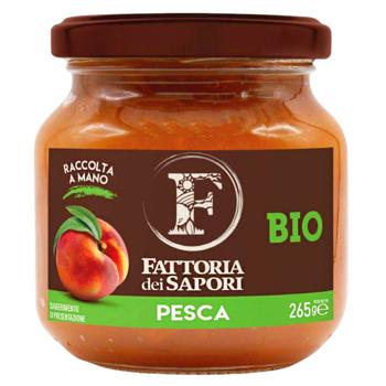 Fattoria dei Sapori Bio Peach Jam 265g - buy, prices for COSMOS - photo 1