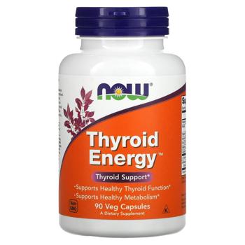 Поддержание щитовидной железы Now Foods Thyroid Energy 90 капсул