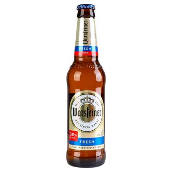 Пиво Warsteiner Fresh светлое безалкогольное 0,33л