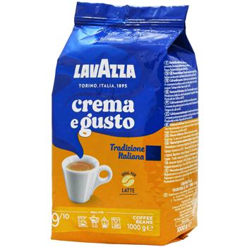 Кофе в зернах Lavazza Crema e Gusto Tradizione Italiana 1кг - купить, цены на - фото 1