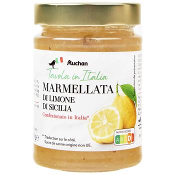 Мармелад Auchan зі шматочками лимону 340г