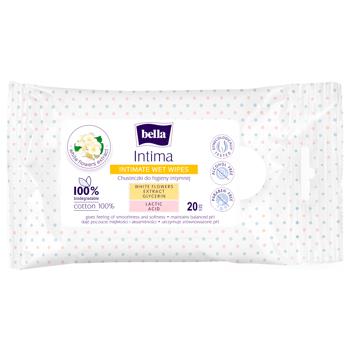 Bella Intima Wet Napkins for Intimate Hygiene 20pcs