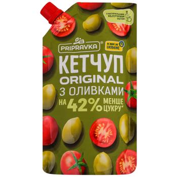 Кетчуп Pripravka Original з оливками 250г - купити, ціни на Чудо Маркет - фото 1