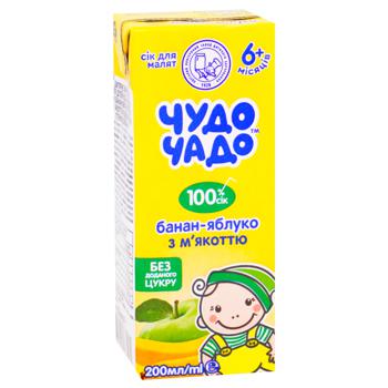 Chudo-Chado banana-apple juice with pulp without sugar for children from 6 months 200ml - buy, prices for METRO - photo 2