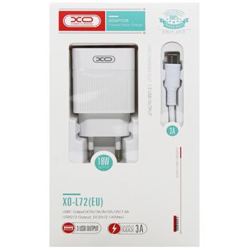 XO 3 USB + TC Travel Quick Charger - buy, prices for Auchan - photo 2