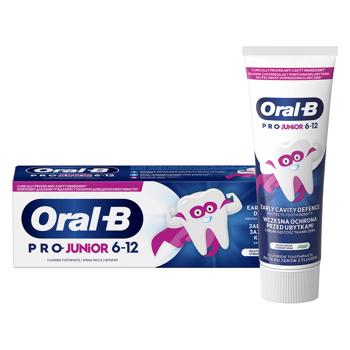 Зубная паста детская Oral-B Pro Junior 6-12 лет 75мл - купить, цены на NOVUS - фото 1