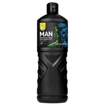 Auchan Man Sage Shower Gel Shampoo 2in1 400ml - buy, prices for - photo 1