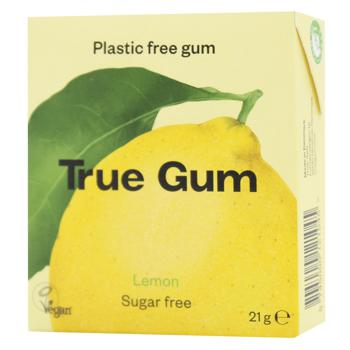 Жевательная резинка True Gum со вкусом лимона без сахара 21г - купить, цены на WINETIME - фото 1