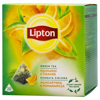 Чай зеленый Lipton Мандарин и апельсин 1,8г*20шт
