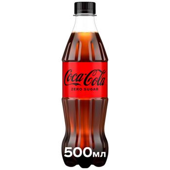 Напій газований Coca-Cola Zero 0,5л - купити, ціни на NOVUS - фото 1