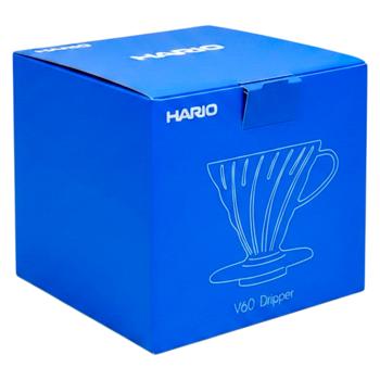 Пуровер Hario V60 02 Cobalt Blue - купить, цены на Grono - фото 2