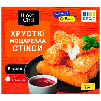 Сир Моцарелла в паніровці 210г з ягідними соусами - купити, ціни на Cупермаркет "Харків" - фото 2