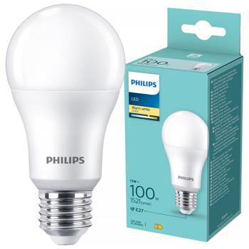 Лампа Philips LED 100W A60 E27 2700К WWFRND 1PF/6DISC - купити, ціни на КОСМОС - фото 1