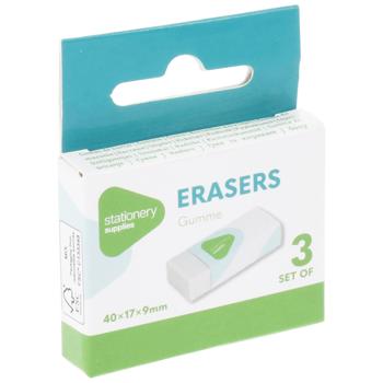 Eraser Set 3pcs 110880020